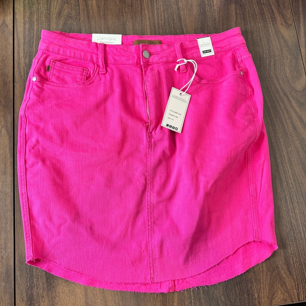 Judy Blue Hot Pink Skirt